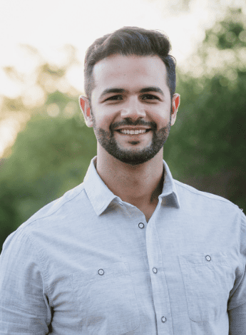 The image is of physiotherapy researcher Vin Cavalheri